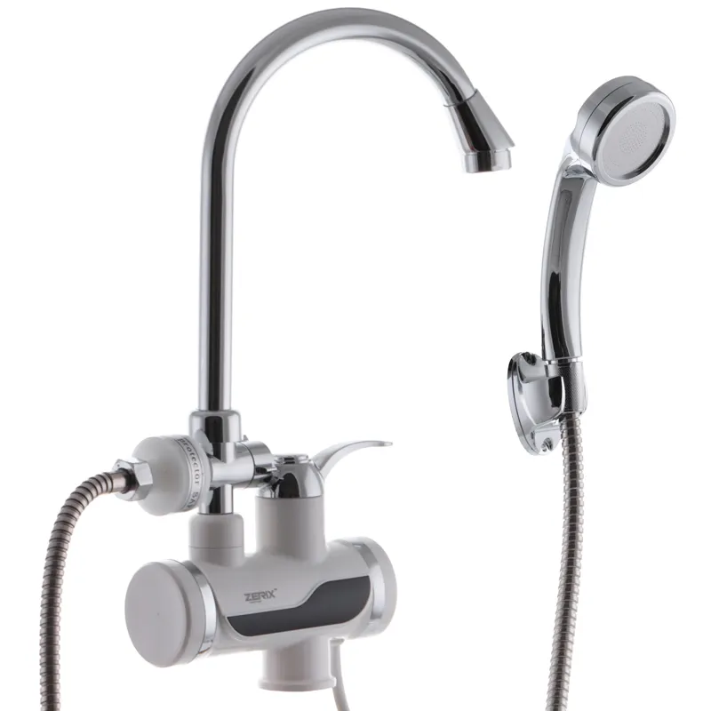 Кран проточный Zerix ELW08-E для кухни/душа с лейкой (ZX0454)