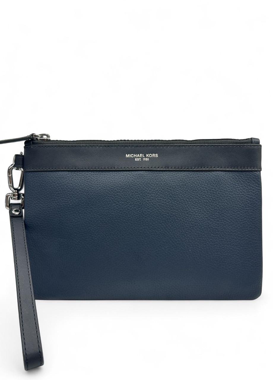 Клатч чоловічий Michael Kors Accessories 33S9MGYU2L Navy Travel Pouch Leather Темно-синій (2745672856)