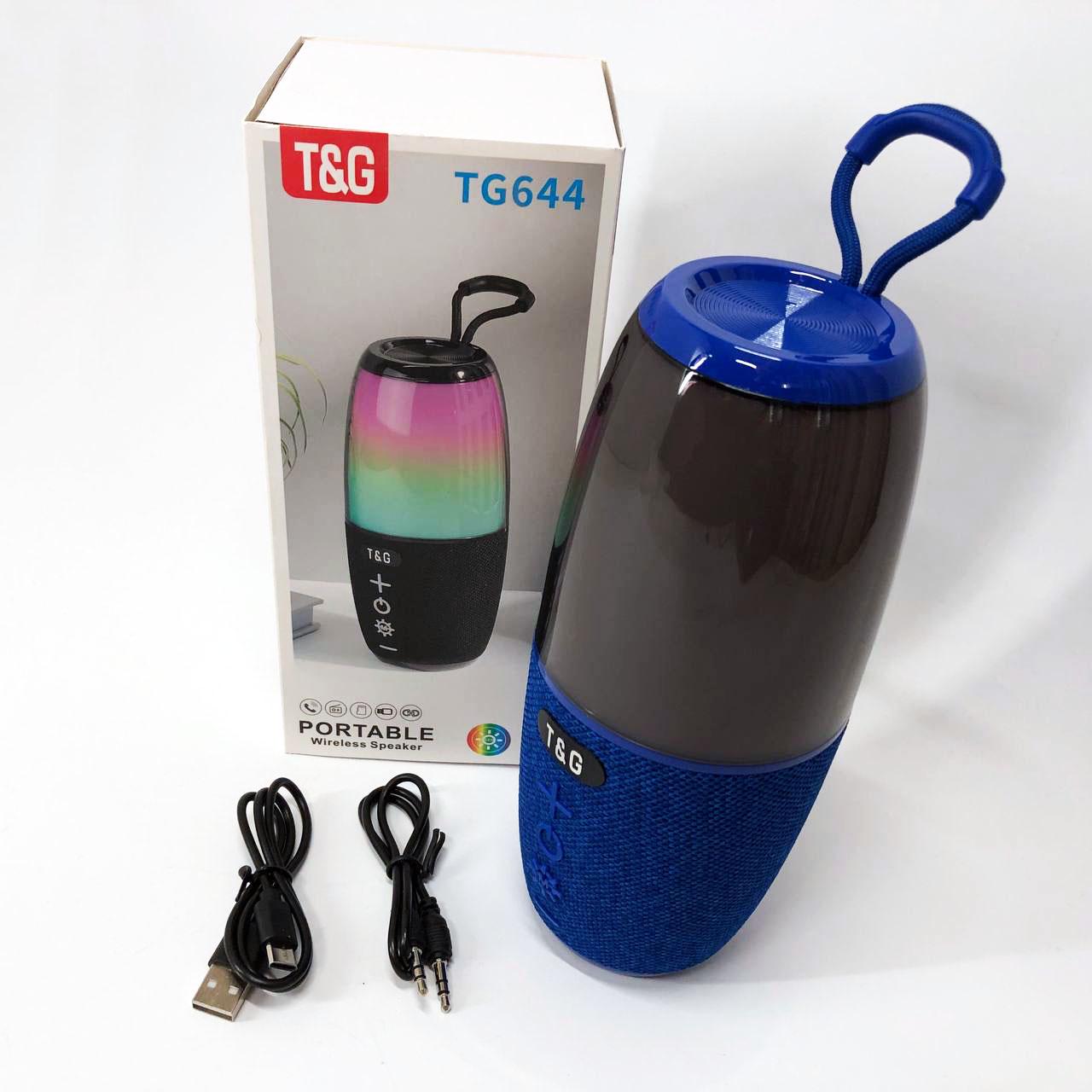 Колонка портативна TG644 5W з RGB підсвічуванням та ремінцем Синій - фото 8 Колонка портативна TG644 5W з RGB підсвічуванням та ремінцем Синій - фото 8