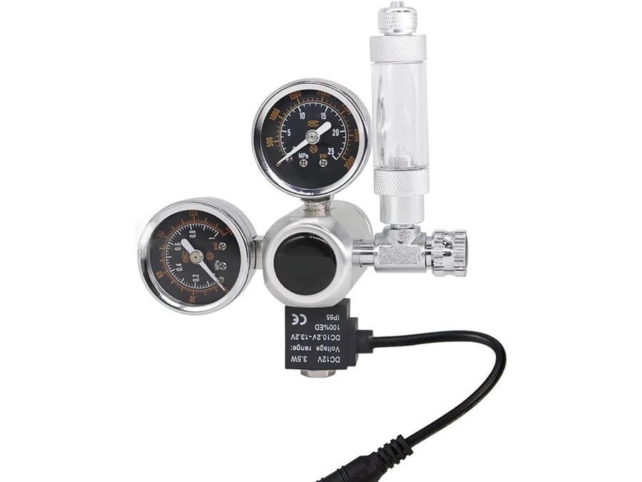 Редуктор CO2 MuFan W21.8 с электромагнитным клапаном для аквариума (MF04-44) Редуктор CO2 MuFan W21.8 с электромагнитным клапаном для аквариума (MF04-44)