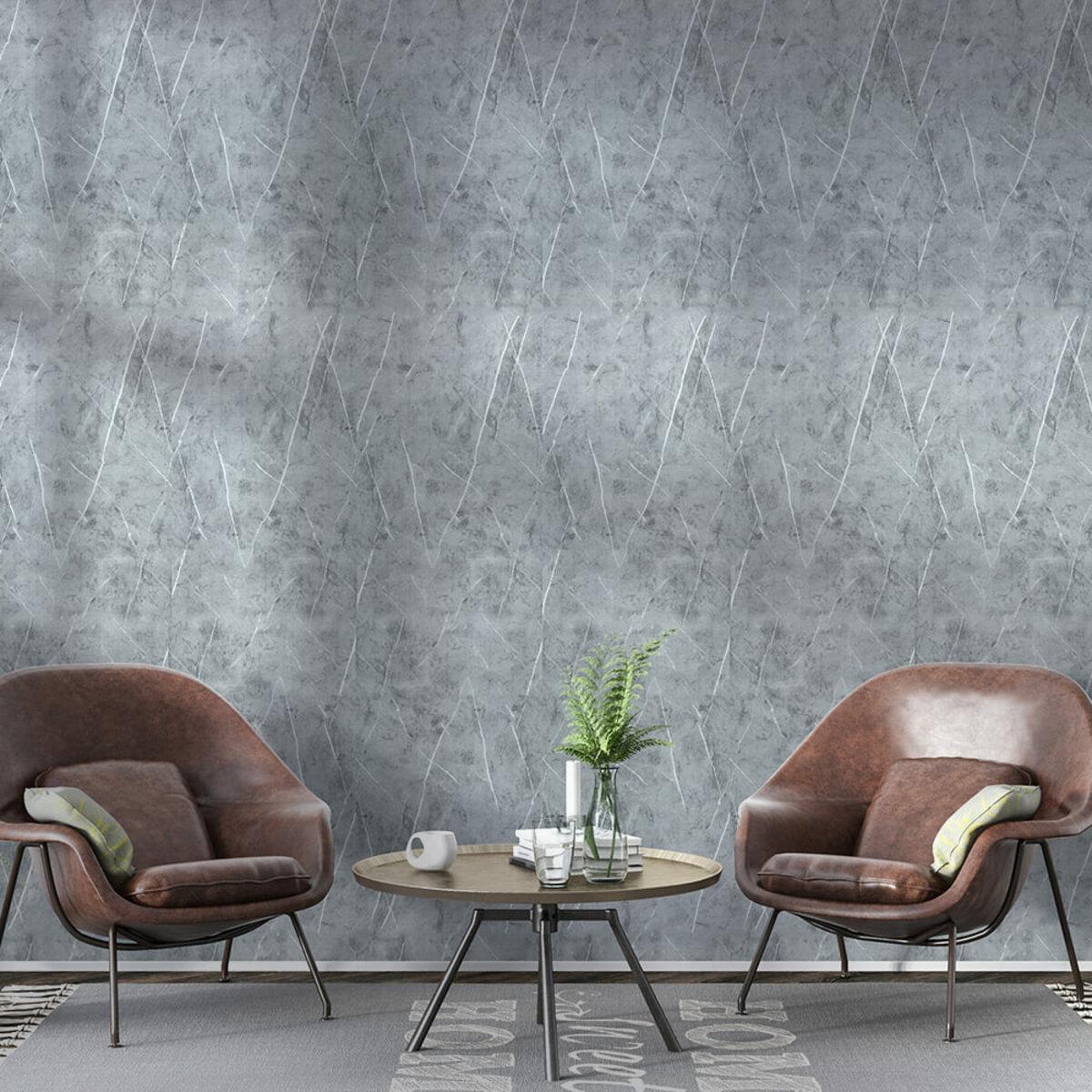 Шпалери на самоклейці D 2800х500х1,5 мм Сірий мармур (SW-00001414) - фото 6 Шпалери на самоклейці D 2800х500х1,5 мм Сірий мармур (SW-00001414) - фото 6