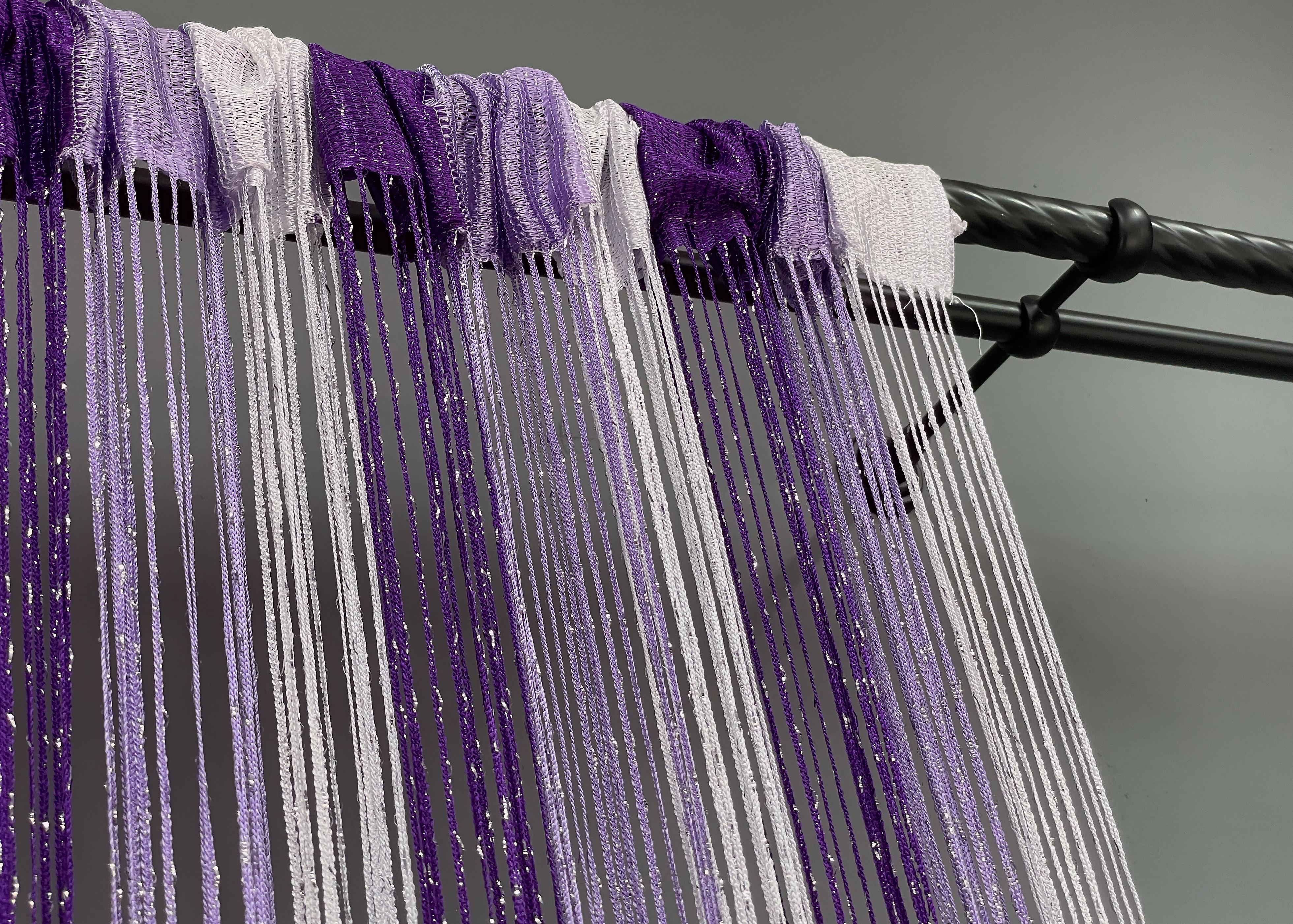 Шторы-нити с люрексом 300х300 см Фиолетовый/Сиреневой/Белый (61-081) - фото 7 Шторы-нити с люрексом 300х300 см Фиолетовый/Сиреневой/Белый (61-081) - фото 7