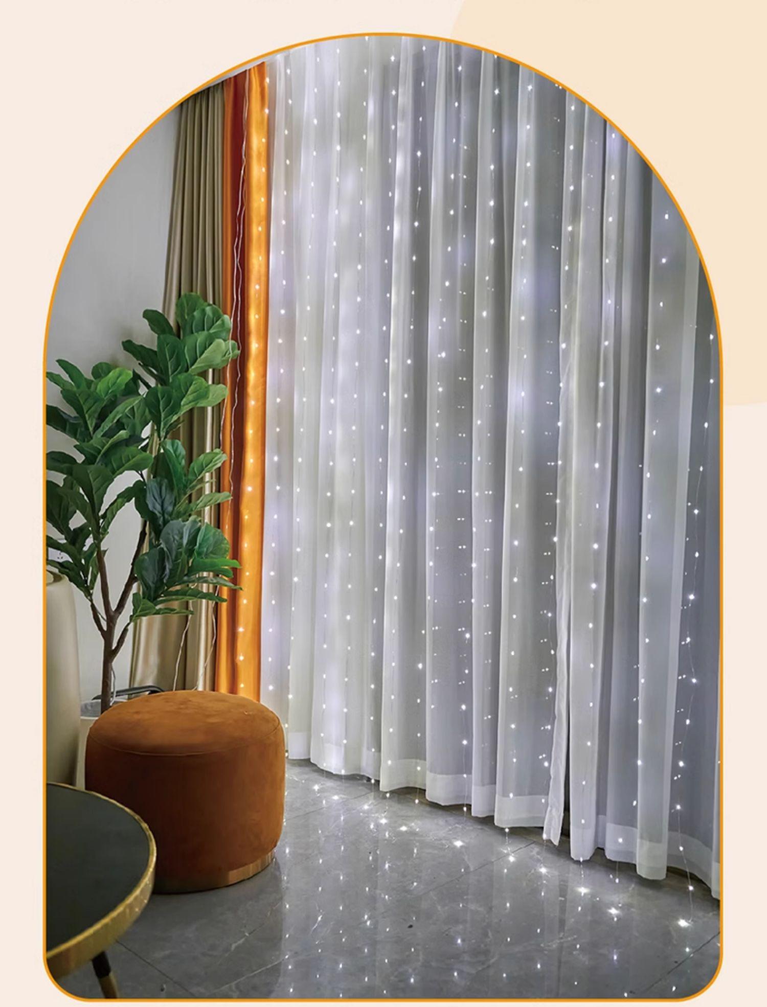 Гирлянда Штора на батарейках 3х3 м (30273736) - фото 5 Гирлянда Штора на батарейках 3х3 м (30273736) - фото 5