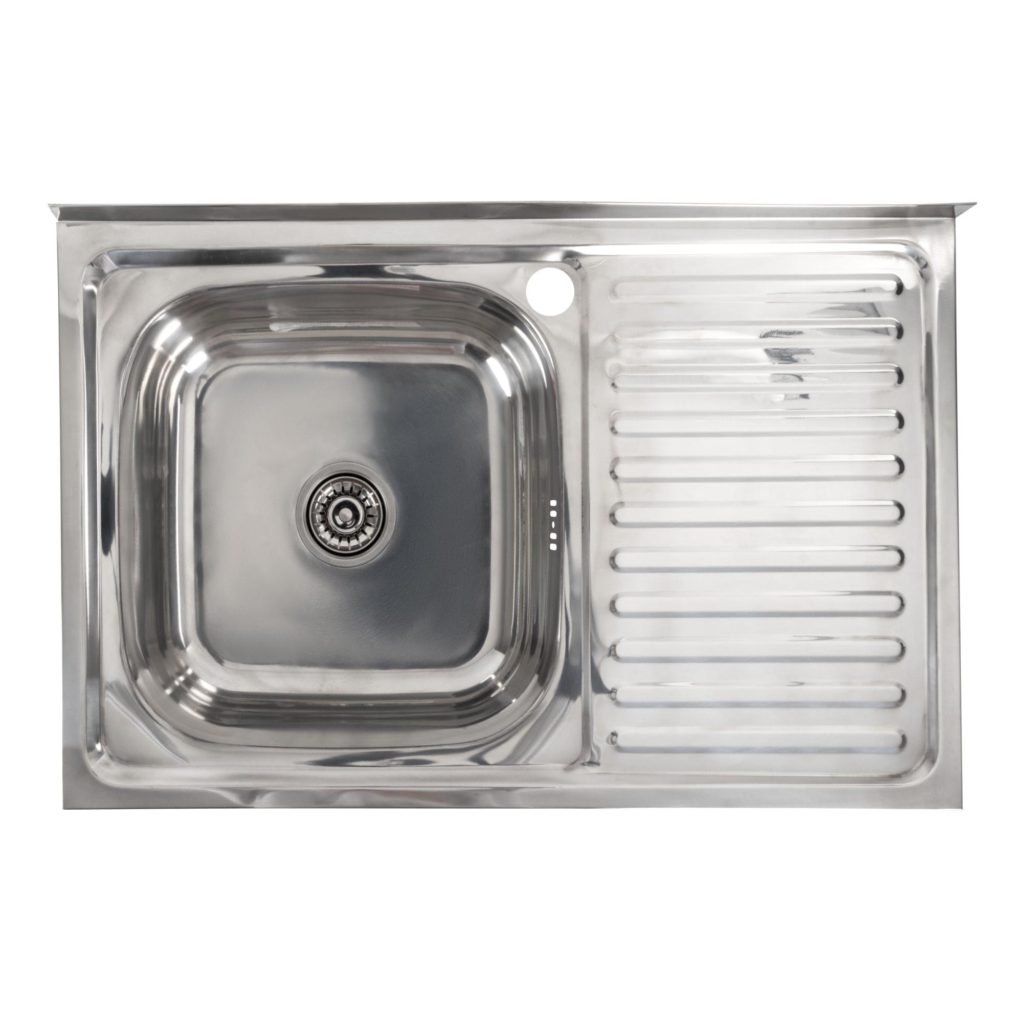 Мойка кухонная из нержавеющей стали Valeso полировка 8050 L 0,7/160 мм Мойка кухонная из нержавеющей стали Valeso полировка 8050 L 0,7/160 мм