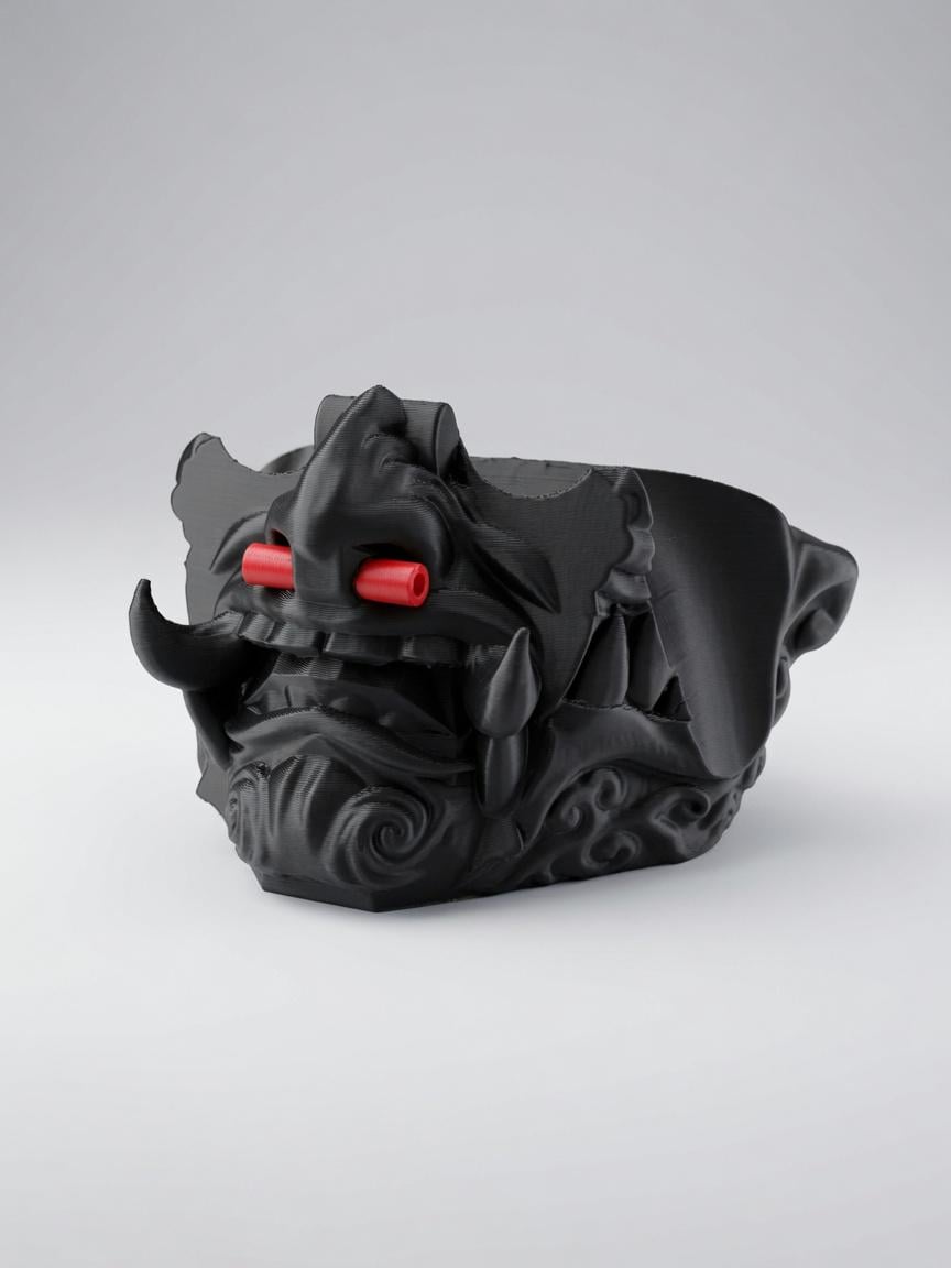 Держатель для геймпада DualSense PS5: Маска «Кибер-самурай»