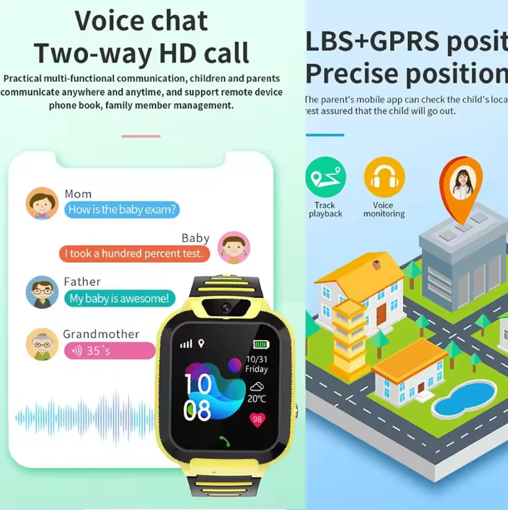 Смарт-часы детские Smart Watch с GPS трекером Setracker2 KGG с камерой Синий (СГД122) - фото 7