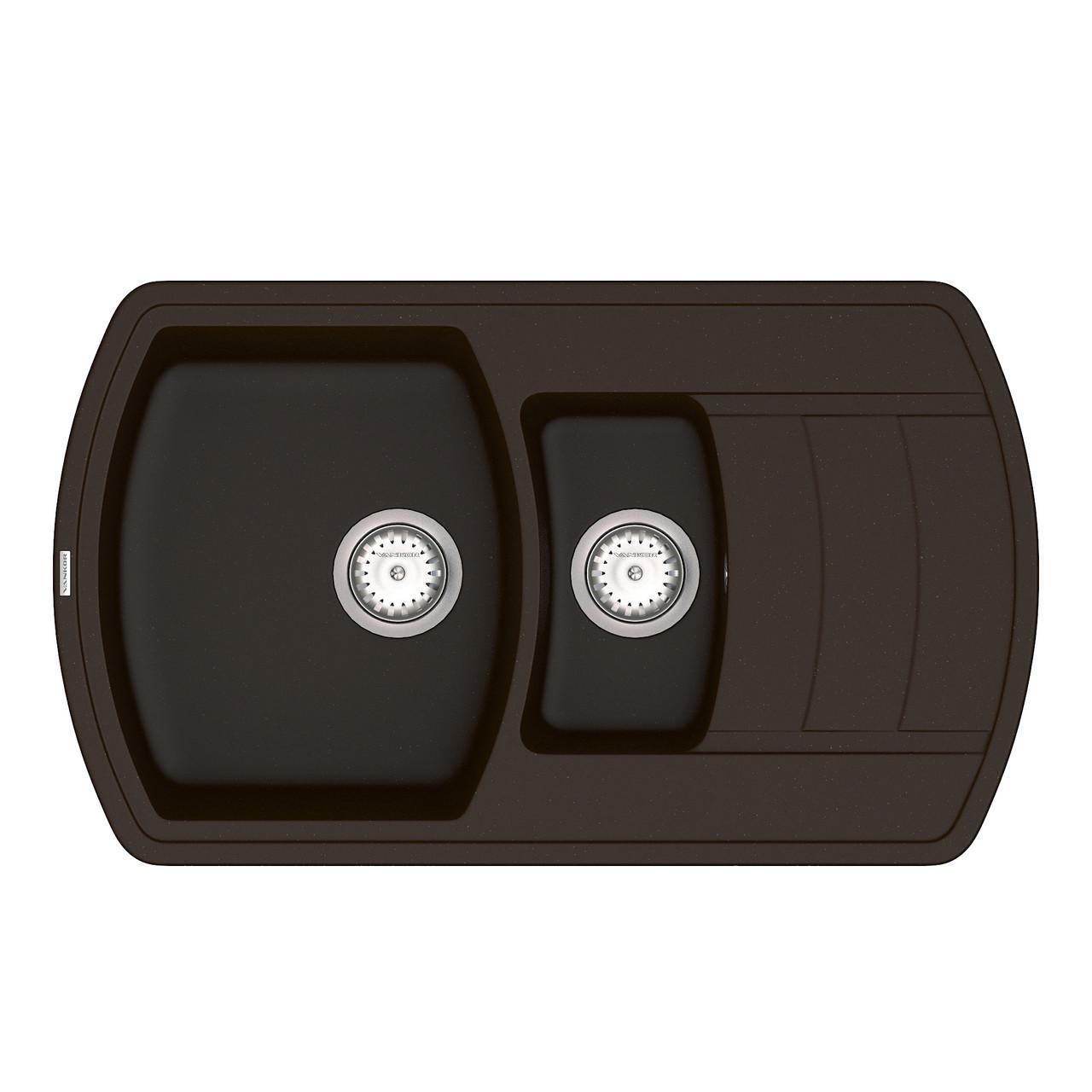 Кухонна мийка з сифоном Norton NMP 04,86 Chocolate