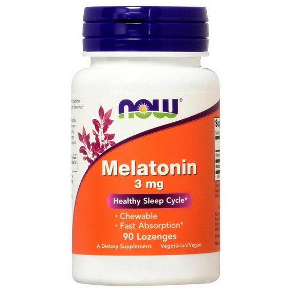 Мелатонін для сну NOW Foods Melatonin 3 мг 90 Lozenges (NOW-03258)