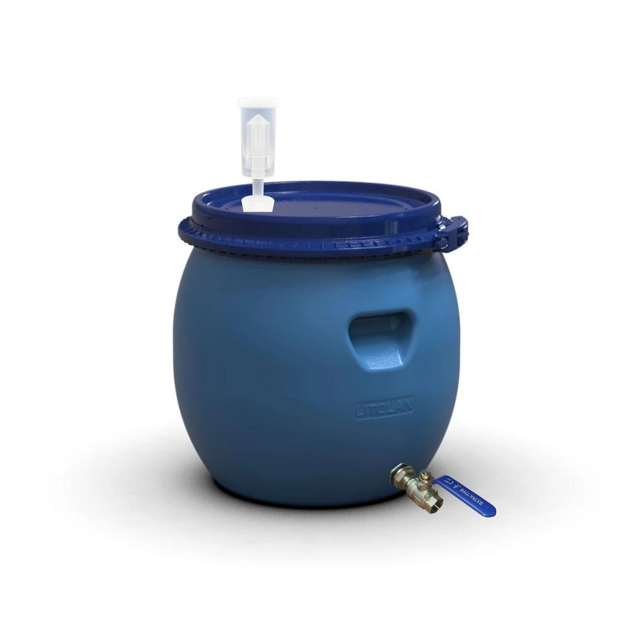 Бочка для брожения с винным клапаном U-образный и краном 1/2" из нержавеющей стали AISI 304 35 л (29664) - фото 1 Бочка для брожения с винным клапаном U-образный и краном 1/2" из нержавеющей стали AISI 304 35 л (29664) - фото 1