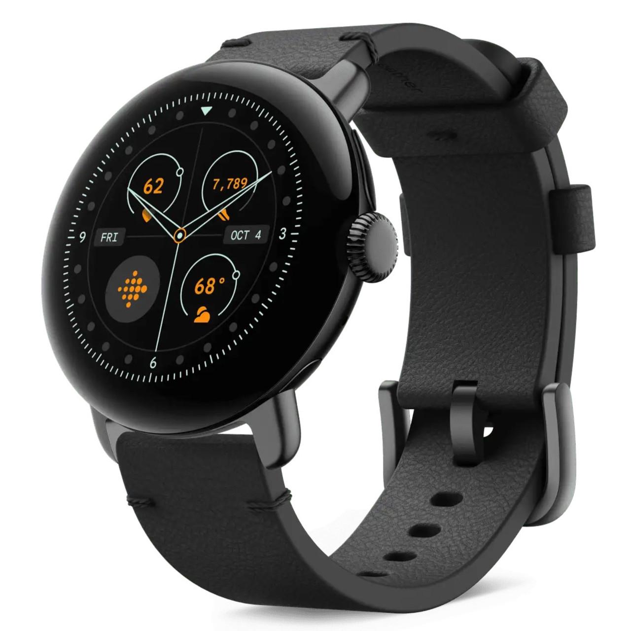 Ремешок Google Crafted Leather Band для Pixel Watch 1/2/3 Obsidian (2360618148) - фото 2 Ремешок Google Crafted Leather Band для Pixel Watch 1/2/3 Obsidian (2360618148) - фото 2