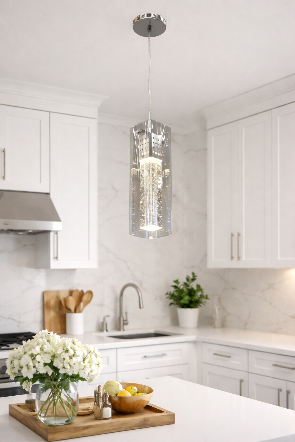 Подвесной светильник Aqua Prism LED 3 режима 6W (20420/1СН)