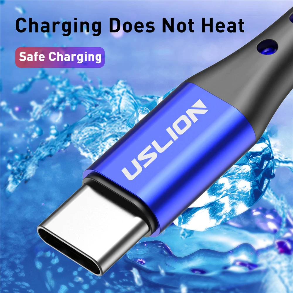 Кабель Uslion Micro-USB для быстрой зарядки 1 м Синий (1901212562) - фото 3 Кабель Uslion Micro-USB для быстрой зарядки 1 м Синий (1901212562) - фото 3