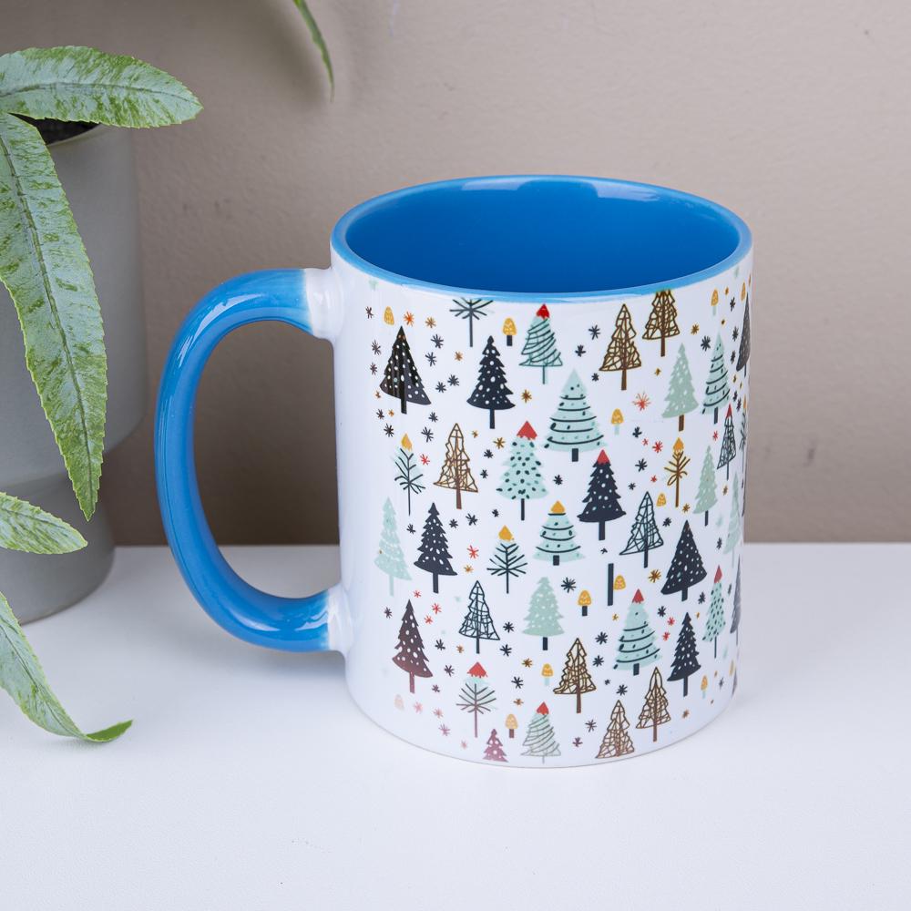 Чашка керамическая елочки 330 мл (2240-11)