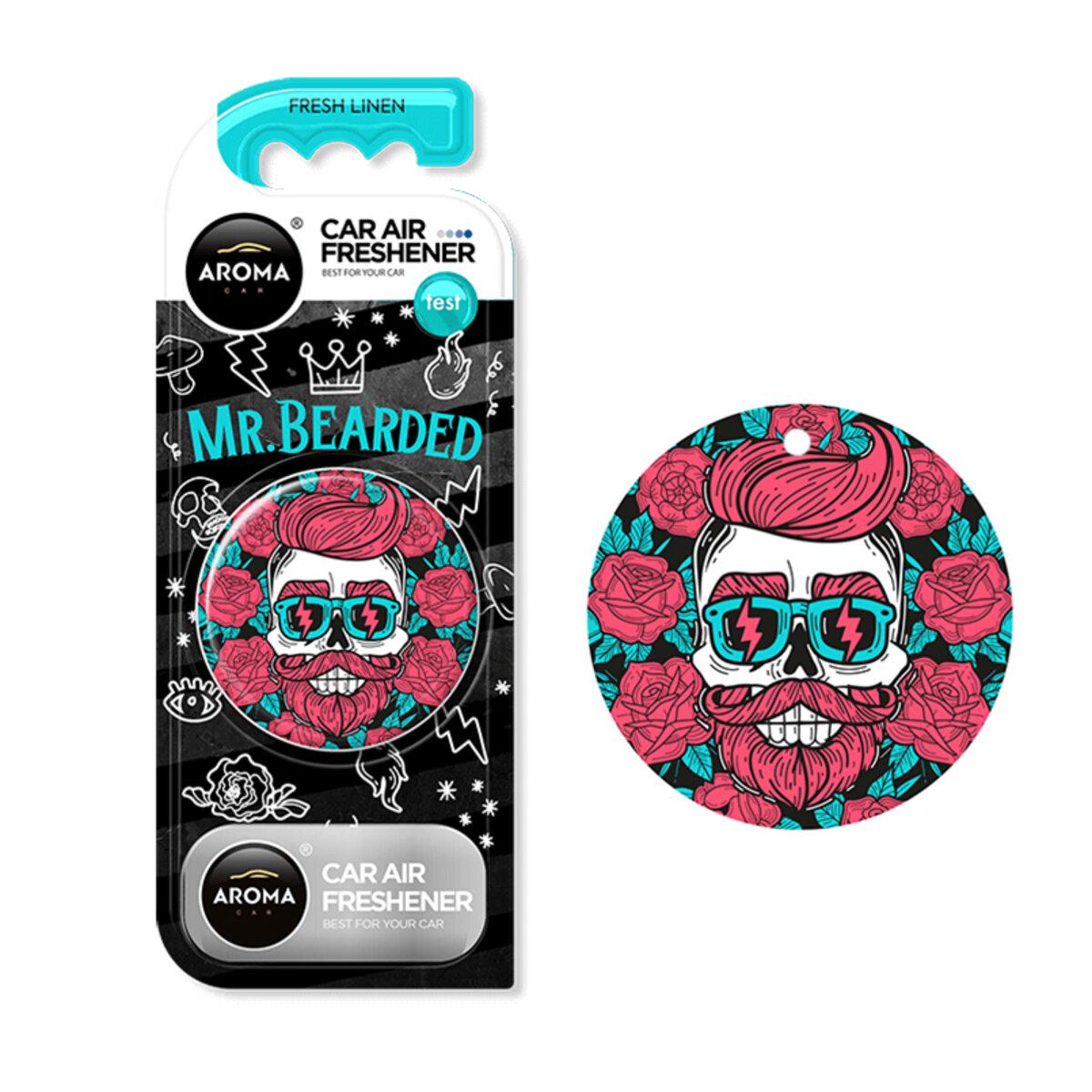 Ароматизатор Aroma Car Polymer Circle Mr.Bearded-Fresh Linen Ароматизатор Aroma Car Polymer Circle Mr.Bearded-Fresh Linen