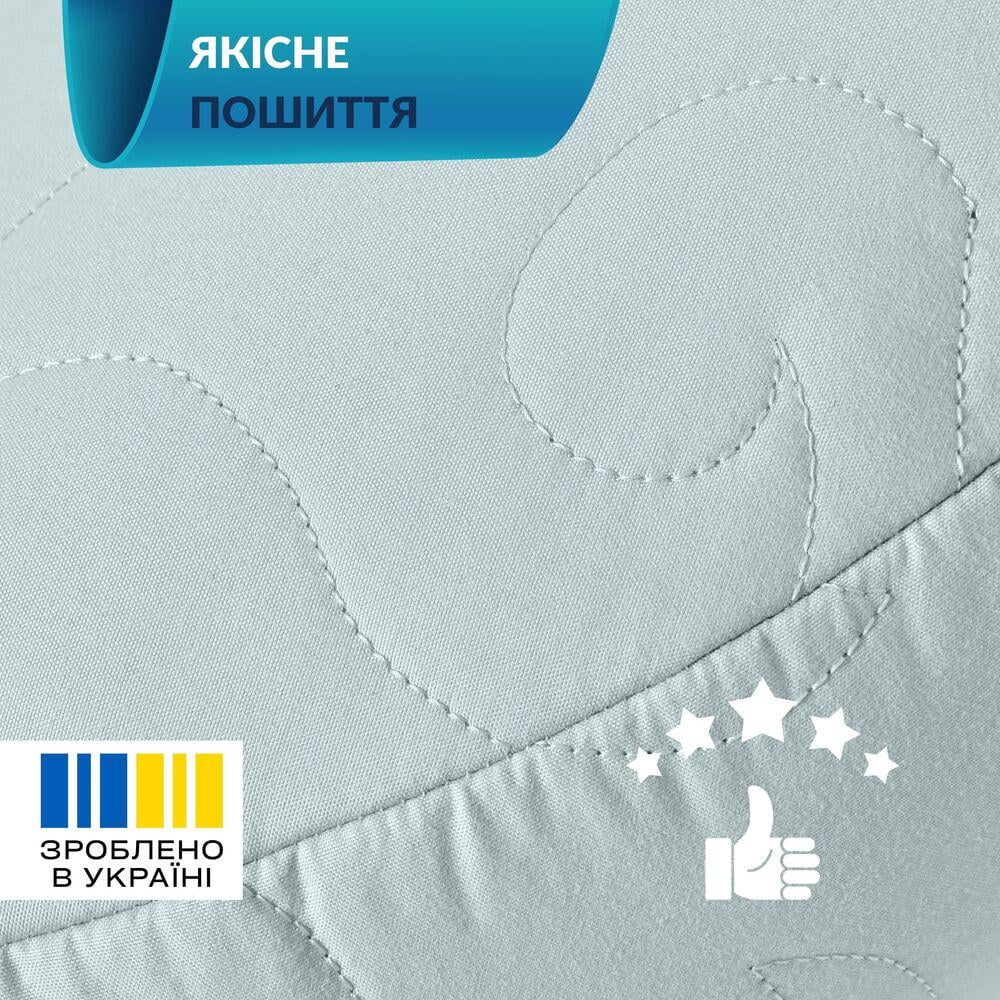 Подушка для шеи IDEIA Balance с вышивкой эргономичная антиаллергенная 46х24х10 см Мятный (26131) - фото 7