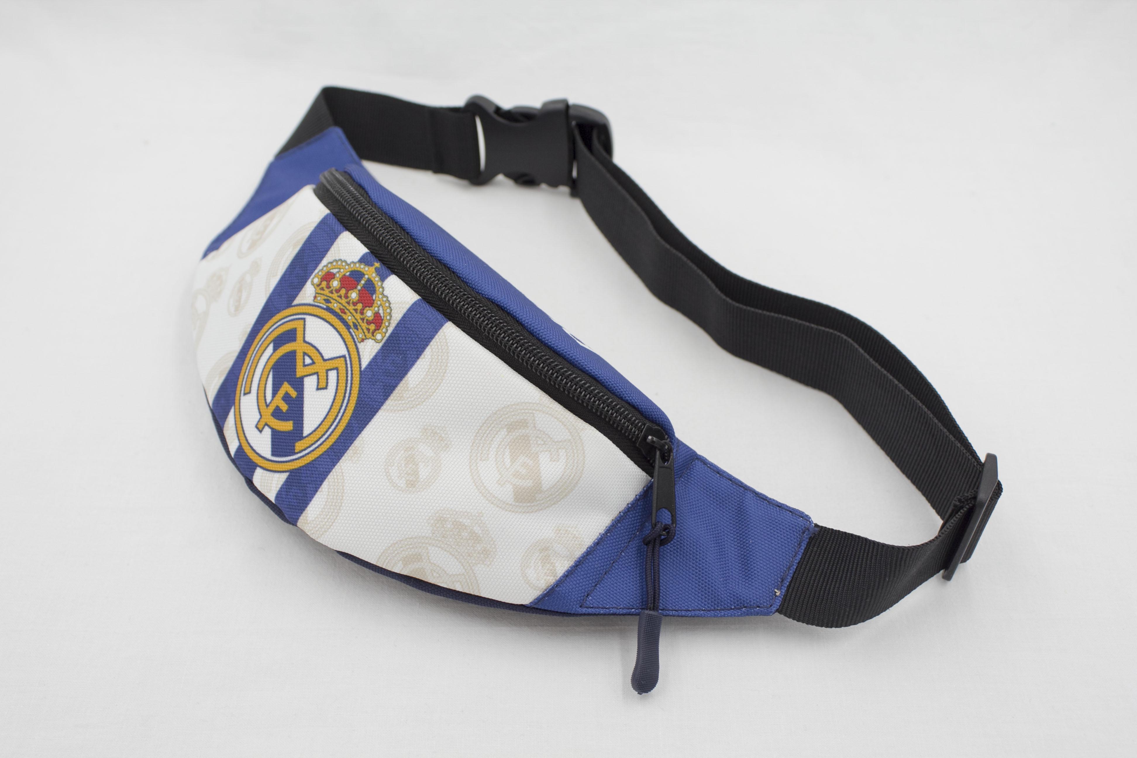 Бананка для хлопчика з регулюючим ремінцем 4-8 років ФК Реал Мадрид Синьо-білий (Д-030) - фото 3 Бананка для хлопчика з регулюючим ремінцем 4-8 років ФК Реал Мадрид Синьо-білий (Д-030) - фото 3