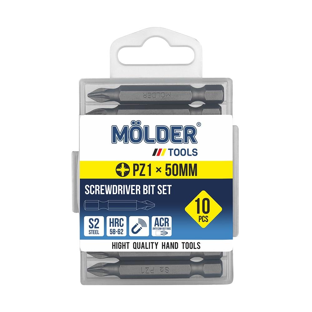 Набор бит Molder PZ1x50мм 10 шт. (MT7115010)