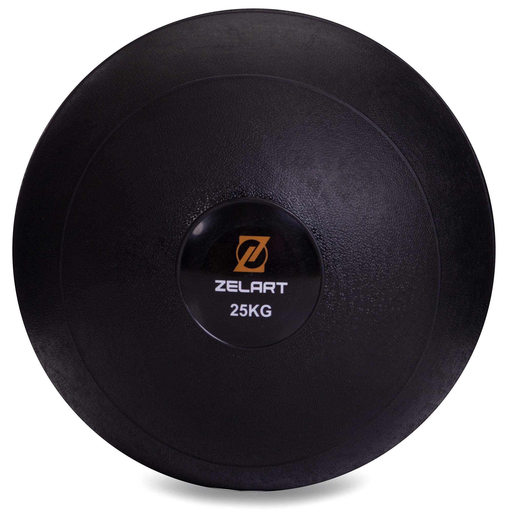 М'яч медичний слембол для кросфіту Zelart SLAM BALL FI-2672-25 25 кг Чорний (DR003532)