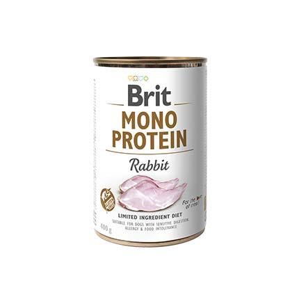 Корм для собак вологий Brit Mono Protein Rabbit із кроликом 400 г (100061)