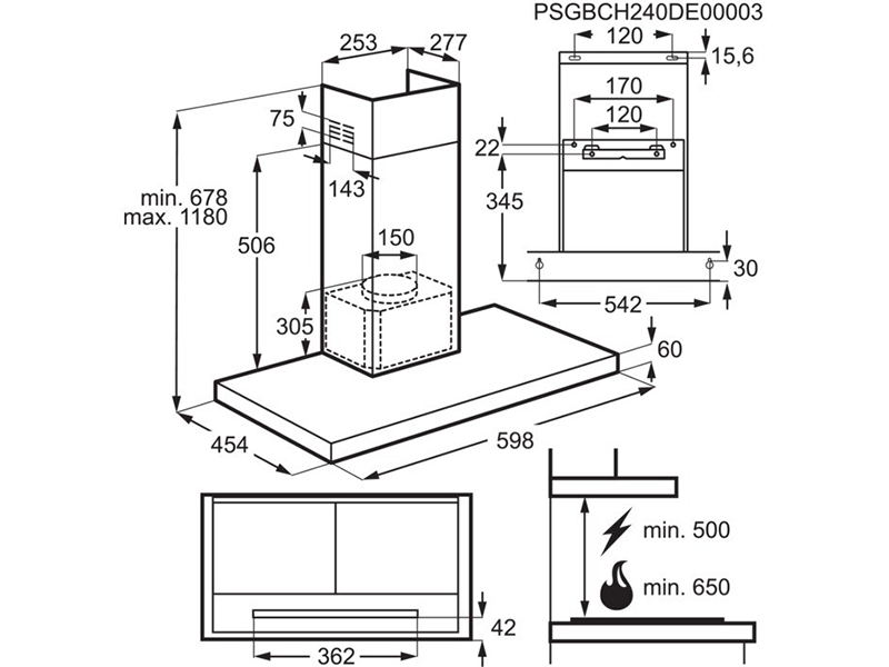 Витяжка AEG GB67D61HL - фото 8 Витяжка AEG GB67D61HL - фото 8