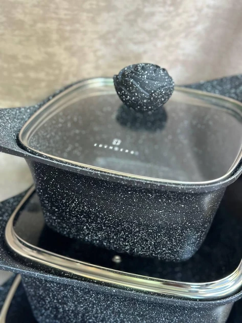 Набір посуду Edenberg EB-12912 з гранітним антипригарним покриттям та турбо індукційним дном 12 пр. (27777808) - фото 4 Набір посуду Edenberg EB-12912 з гранітним антипригарним покриттям та турбо індукційним дном 12 пр. (27777808) - фото 4