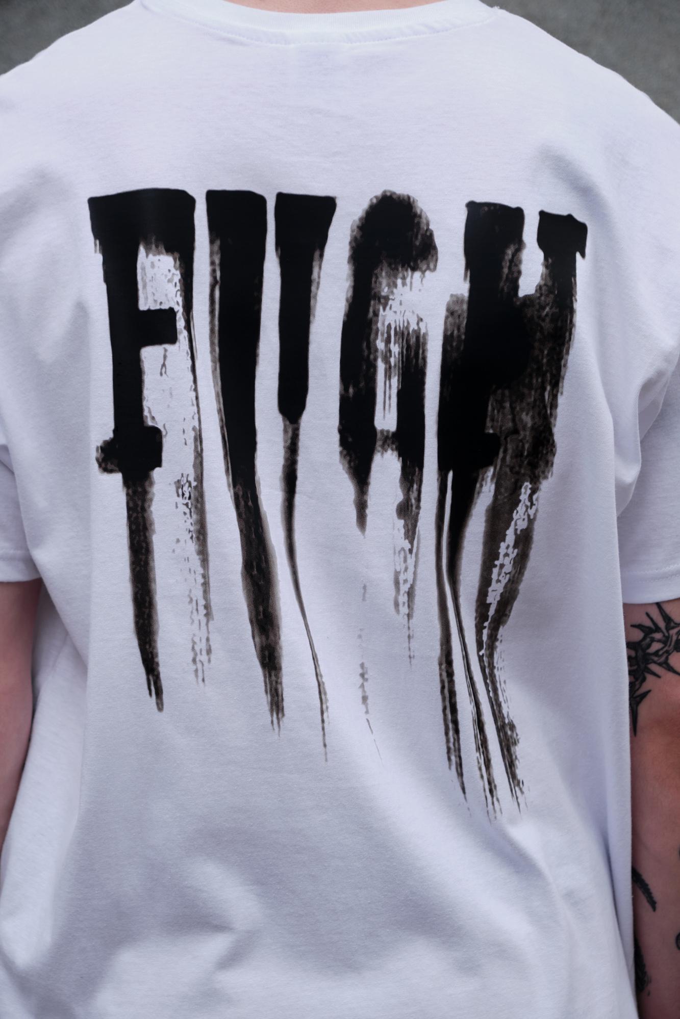 Футболка мужская Without Fight с принтом оверсайз L/XL White (L8049280) - фото 2