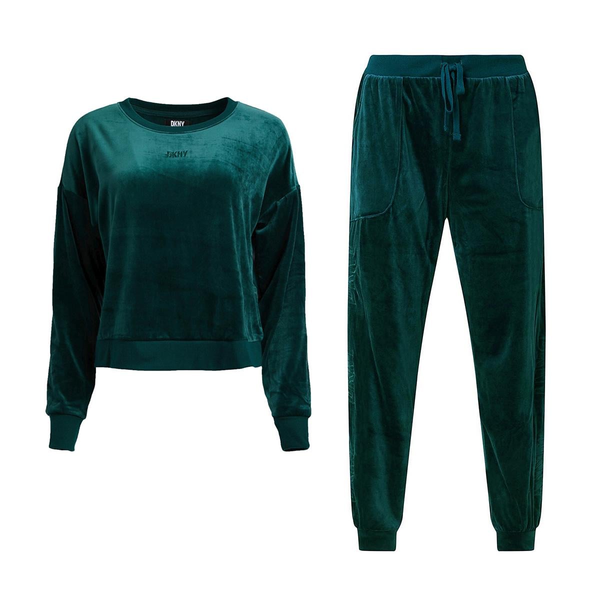 Костюм домашній DKNY Velour Luxe 370-deep teal XL