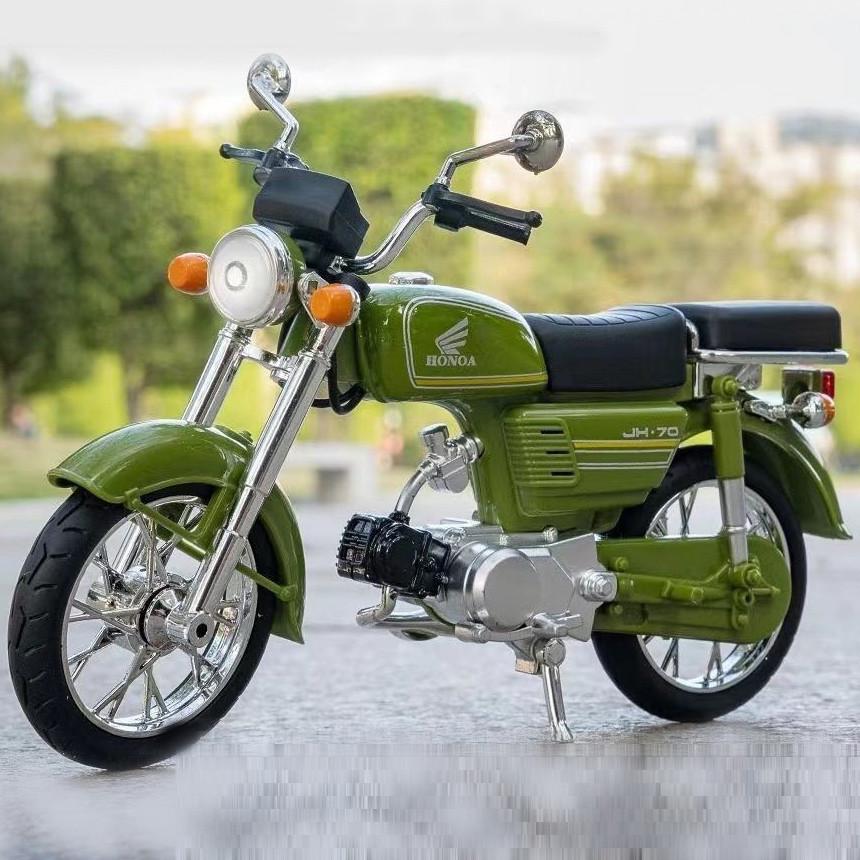 Игрушечный мотоцикл TK Group Honda JH-70 1:12 металлопластик/звук/свет/амортизация (2667837097)