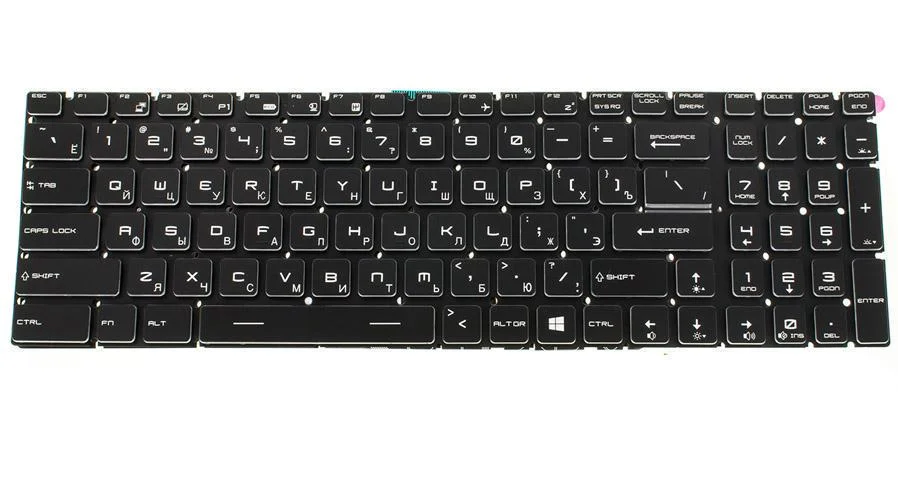 Клавиатура для ноутбука MSI GE62 Черный (184882)