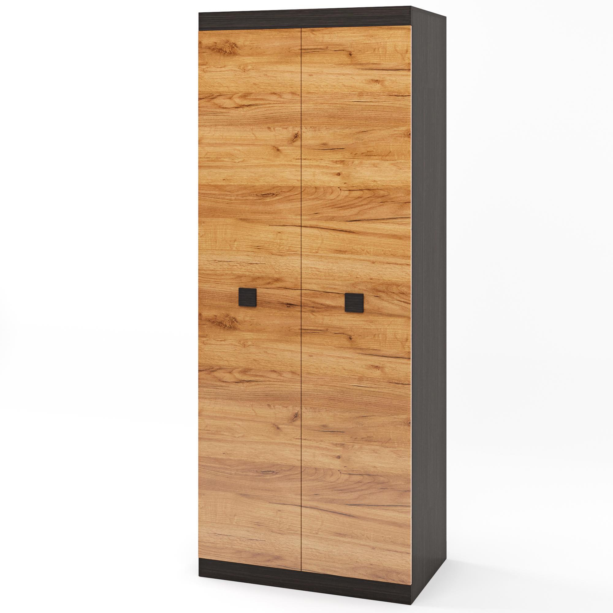 Шкаф распашной Эверест Соната-800 Венге темный/Дуб крафт золотой (ES-10219)