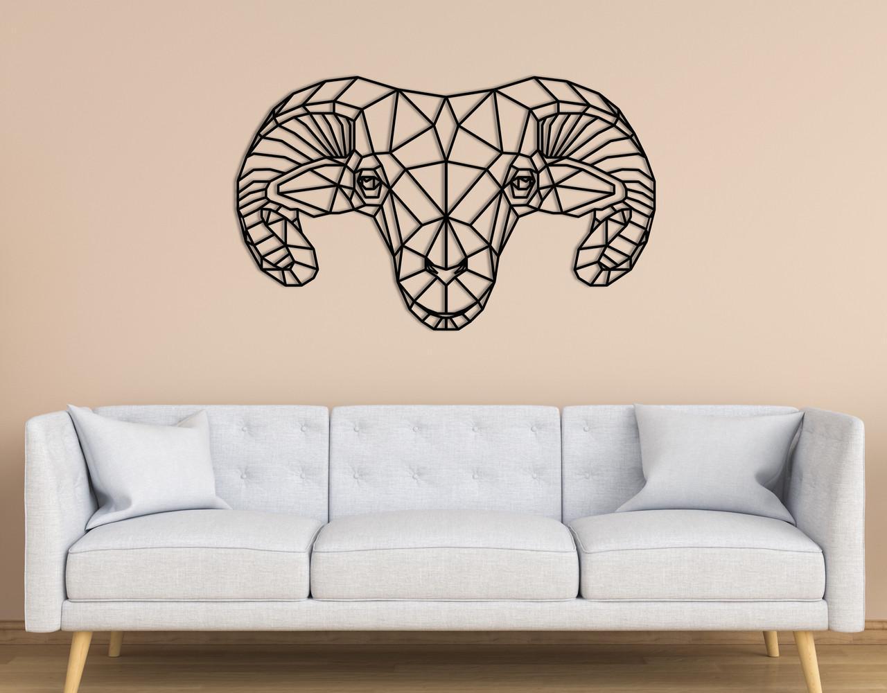 Декоративное панно на стену Upwood Decor Sheep 80х132 см Black (1584769902)