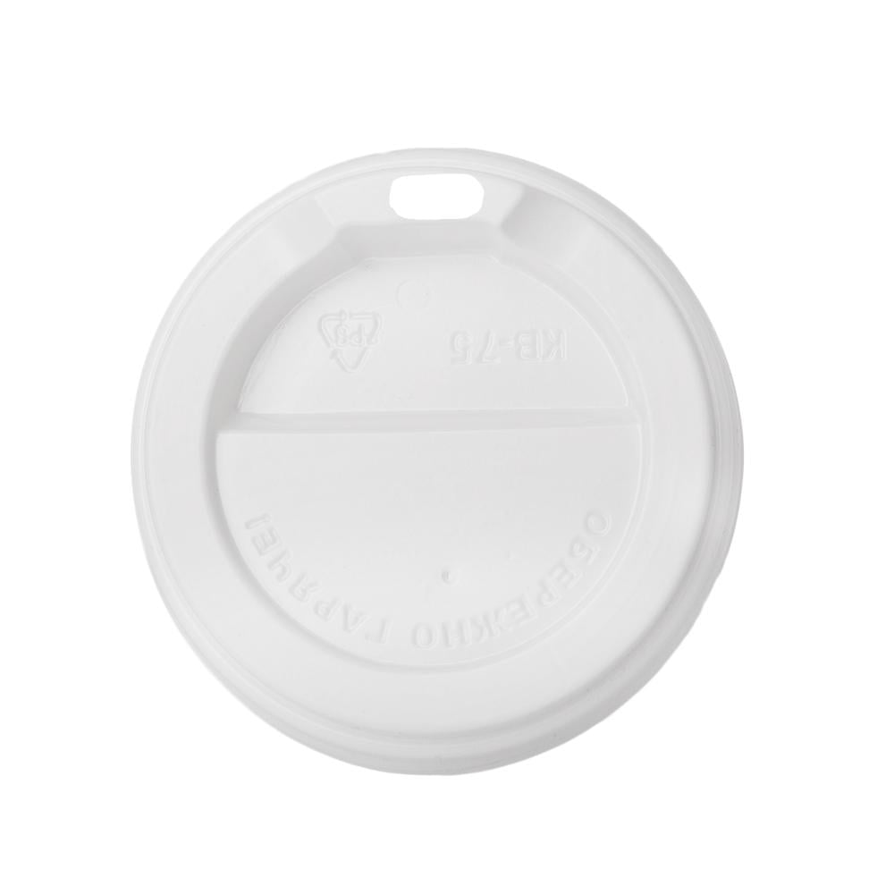 Крышка для стакана 250 мл 74 мм 50 шт. Белый (290215) Крышка для стакана 250 мл 74 мм 50 шт. Белый (290215)