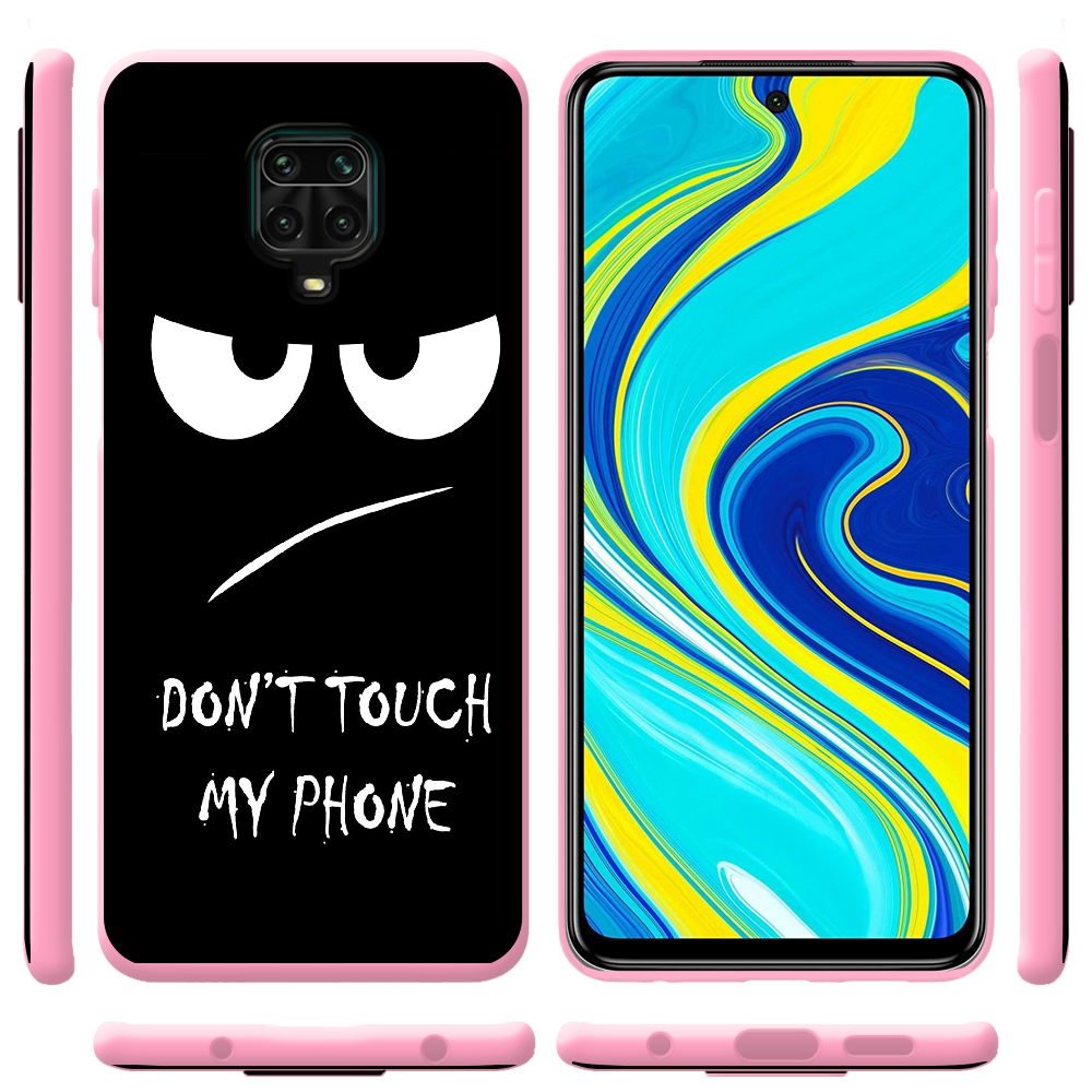 Чохол Boxface Xiaomi Redmi Note 9S Don't Touch my Phone Рожевий силікон (39475-up535-39916) - фото 2