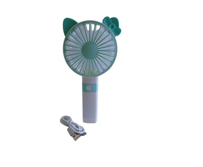 Вентилятор FAN с зарядкой USB и ручкой Голубой (SQ-2163)
