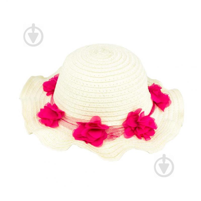 Шляпа летняя детская Summer hat веночек 48-50 Белый (17519)