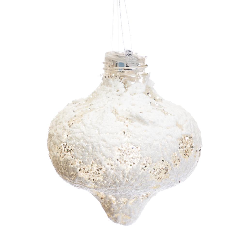 Набір новорічних прикрас Elisey Біла крапелька 6 шт. (024NZK)