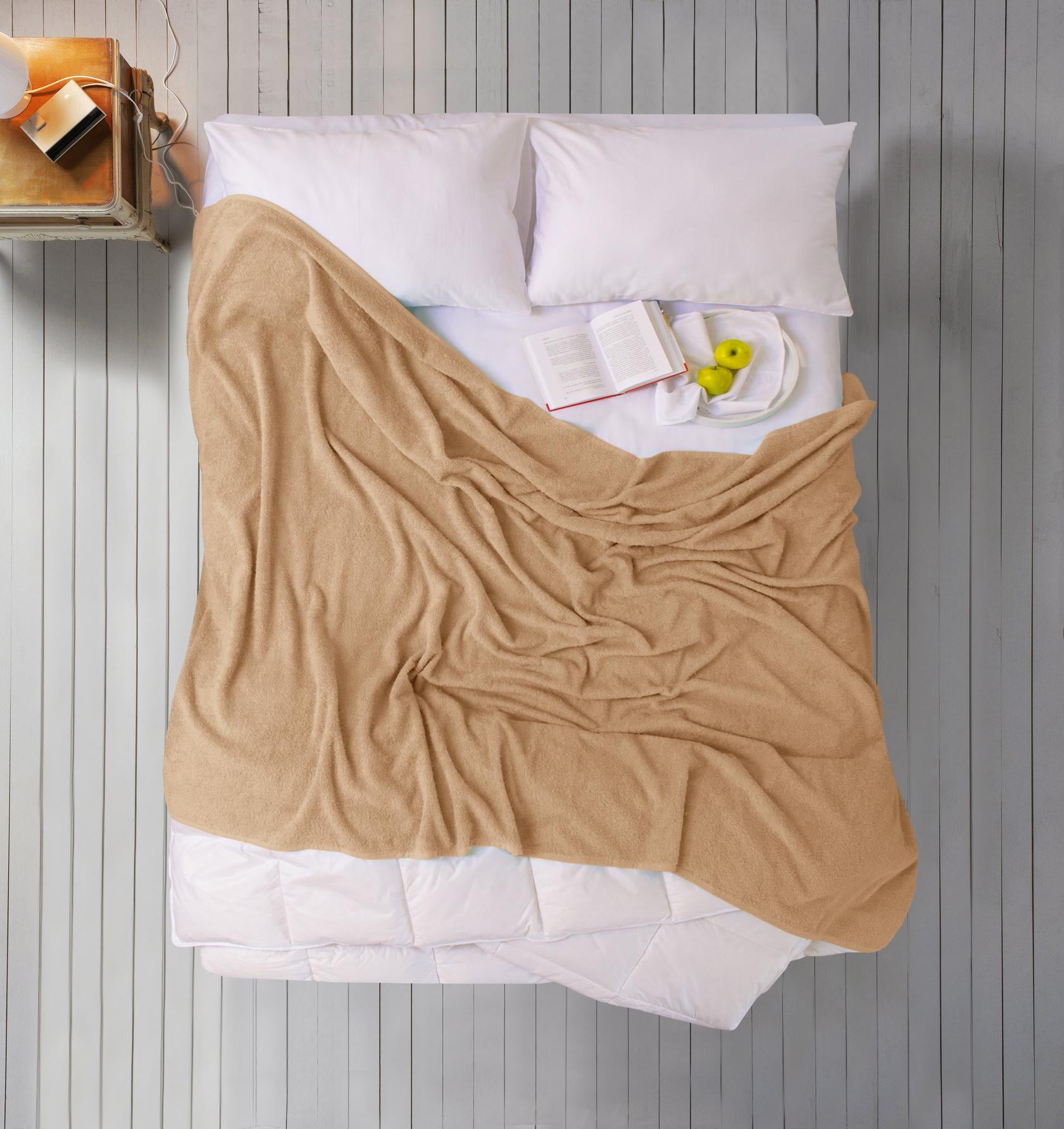 Простынь Iris Home махровая Sand 190х220 см (11192727)