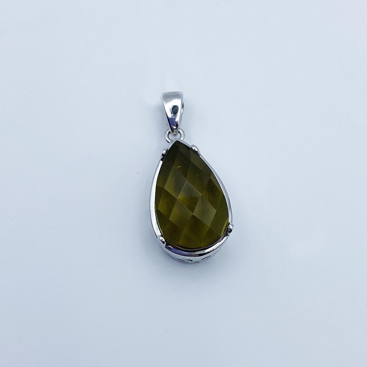 Серебряный кулон с султанитом 5,59 г (2216405644)