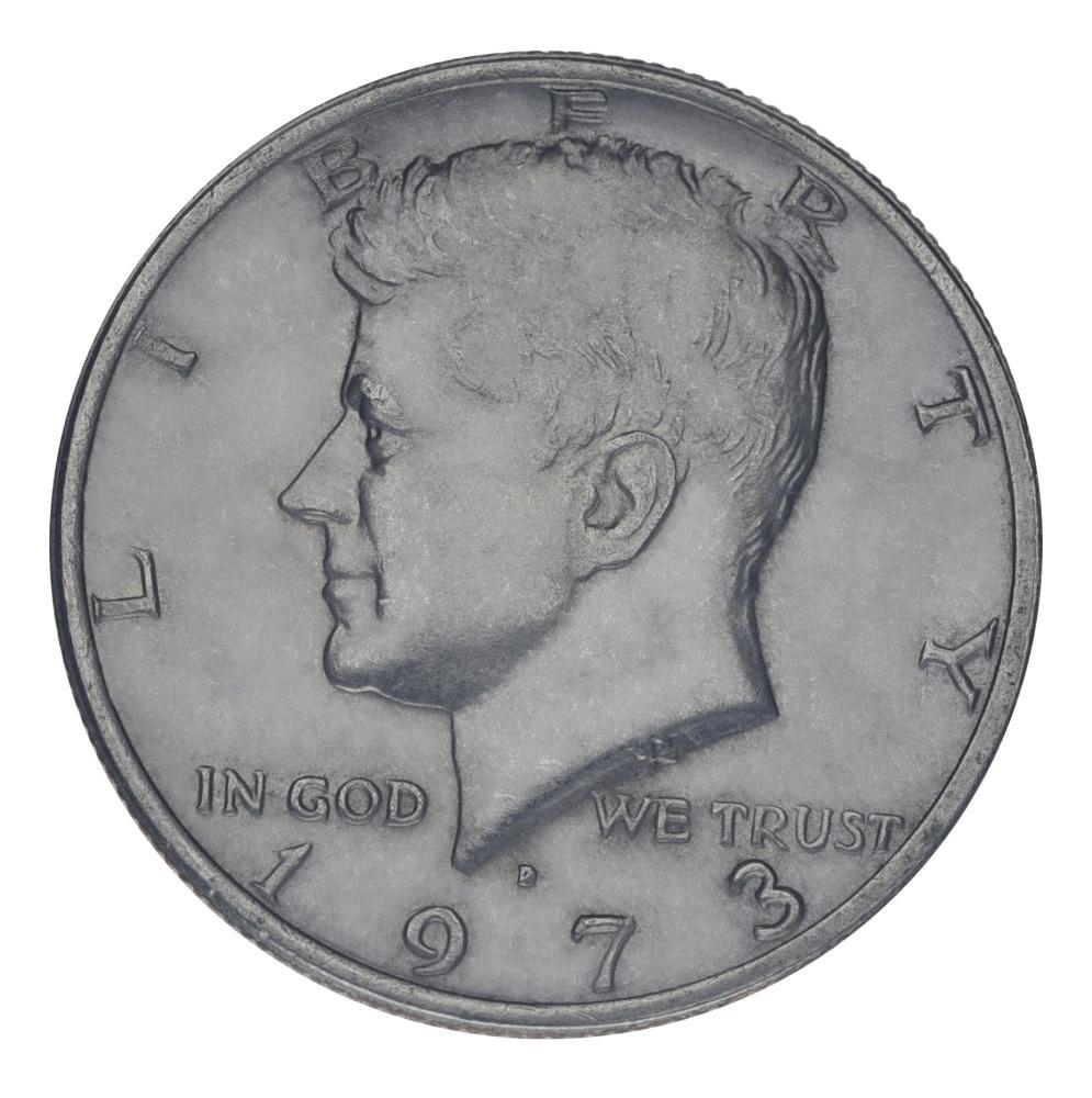Коллекционная монета США 50 центов half 1973 F-VF Джон Кеннеди (М23402)