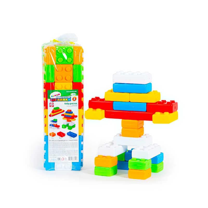 Набор детский Конструктор Bamsic Кирпички №2 Bamsic 115/20 40 деталей 11x12x40 см (100881) Набор детский Конструктор Bamsic Кирпички №2 Bamsic 115/20 40 деталей 11x12x40 см (100881)