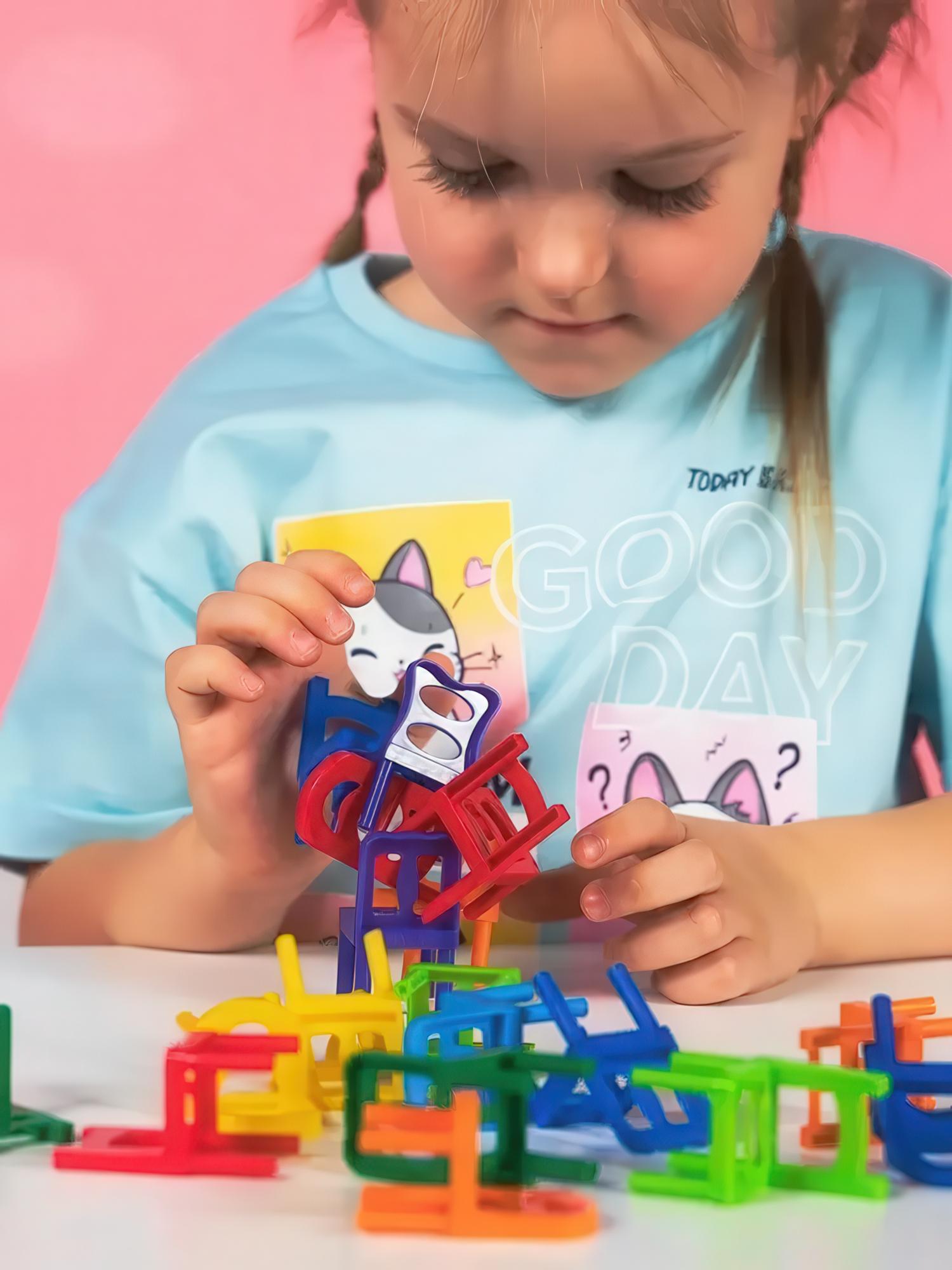 Настольная игра Дженга Стульчики увлекательная игра для всей семьи 48 предметов - фото 11