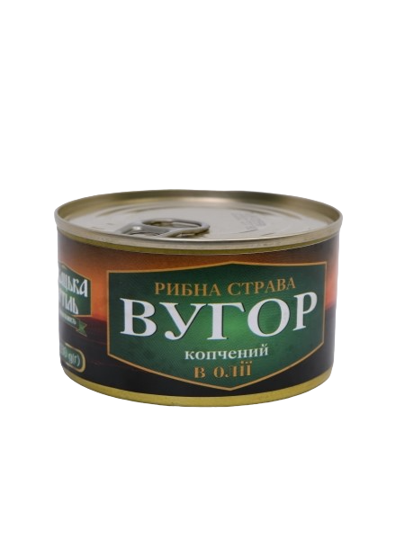 Рыбная консерва Рибацька Артіль "Вугор копчений в олії" 230 г (33347793)