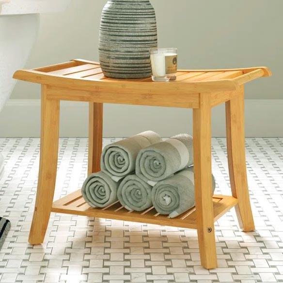 Табурет для ванной из дерева Иридос Карри (ТВН-011603)