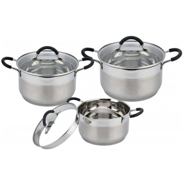 Набор кастрюль Con Brio CB 6 шт. (1154) - фото 1 Набор кастрюль Con Brio CB 6 шт. (1154) - фото 1