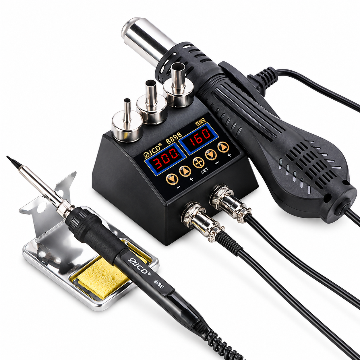 Паяльная станция JCD8898 с феном SMD 750 Вт (1012-730-00)