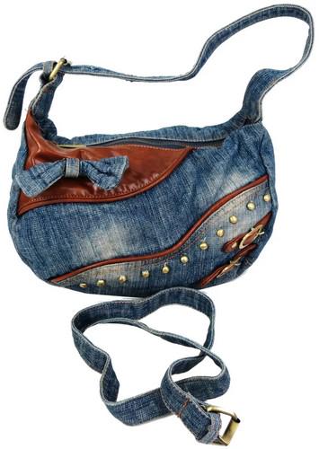 Сумка джинсовая Fashion jeans bag Синий (sposupe255_Jeans8031)