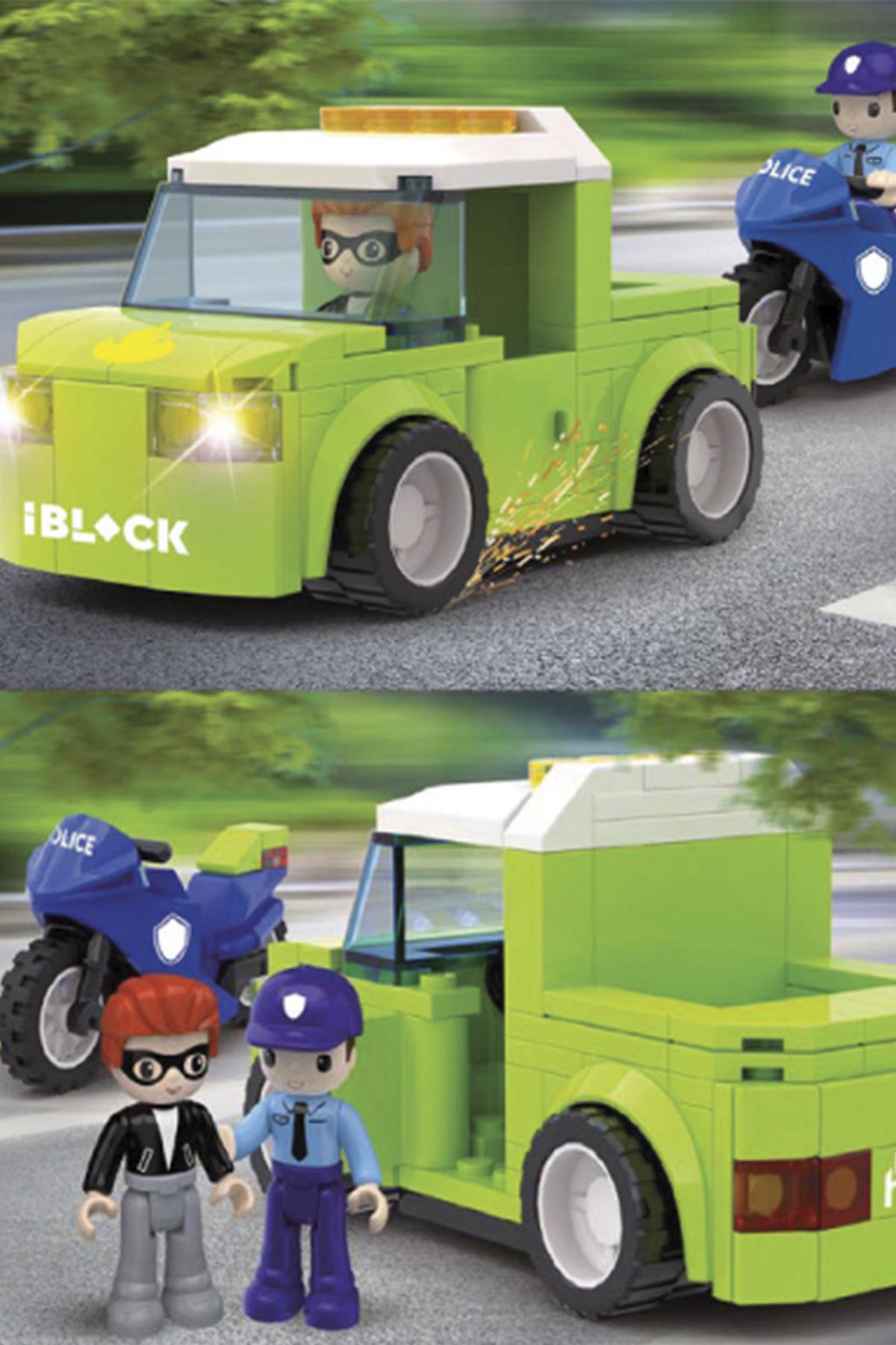 Конструктор Kids hits IBLOCK JUNIOR Motorbike in Pursuit Разноцветный (ЦБ-00265701) - фото 4 Конструктор Kids hits IBLOCK JUNIOR Motorbike in Pursuit Разноцветный (ЦБ-00265701) - фото 4