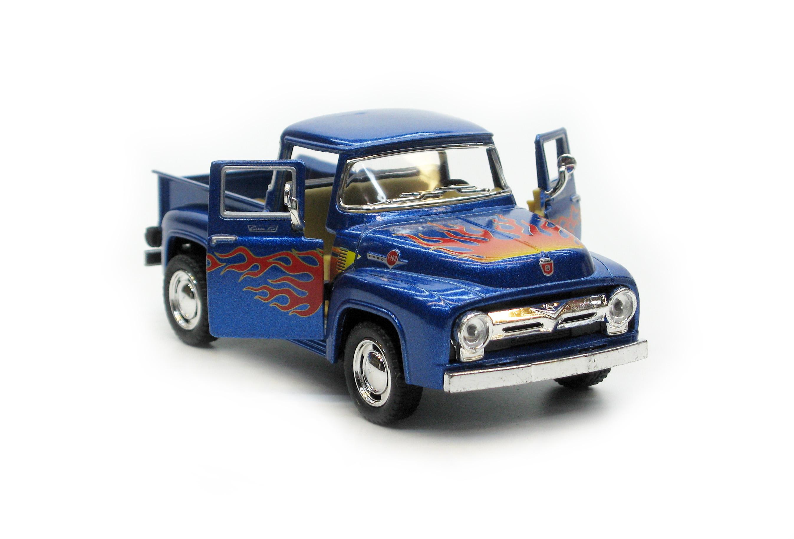 Машина металлическая KT5385F Ford F-100 Pickup with printing 1956 - фото 7