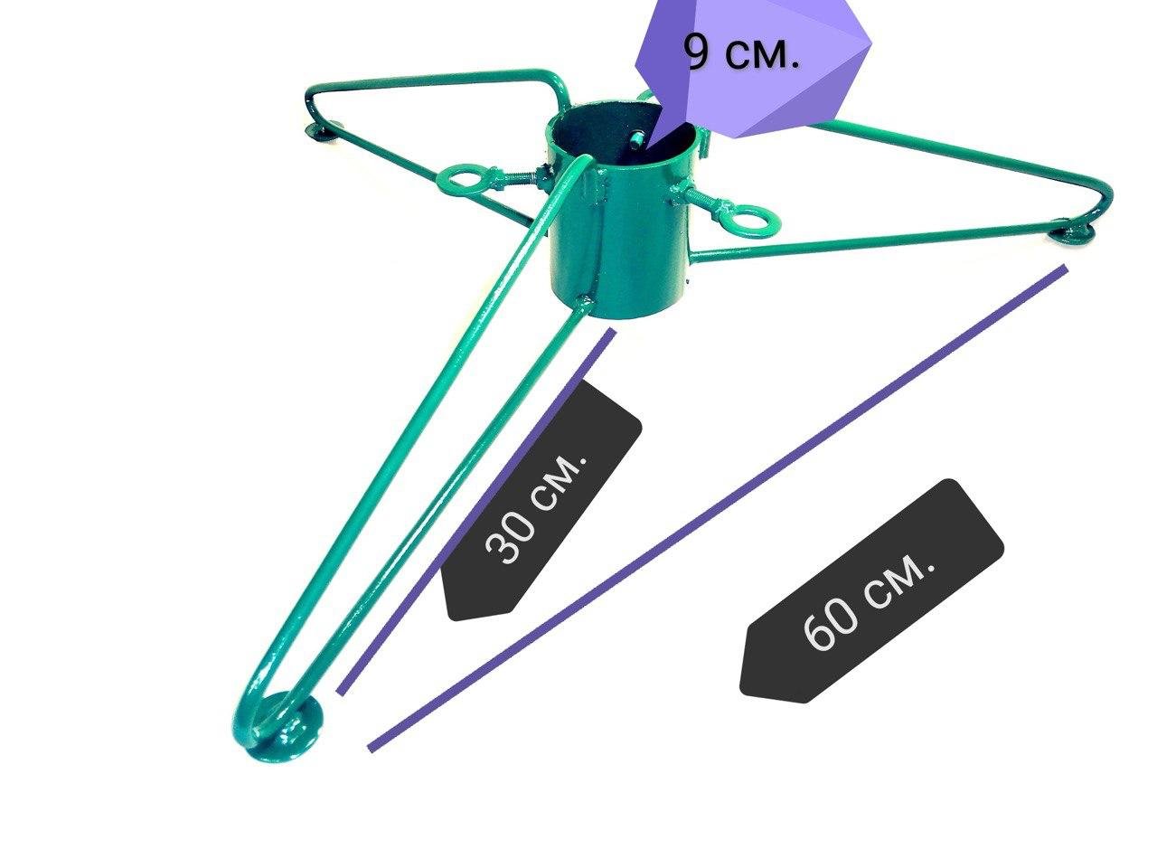 Підставка під ялинку металева Зелений (29434961) - фото 3 Підставка під ялинку металева Зелений (29434961) - фото 3