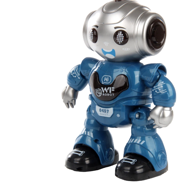 Робот на радиоуправлении интерактивный программируемый со светом и звуком Серебряный